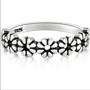 925 Sterling Silver Daisy Ring New Silver Ring